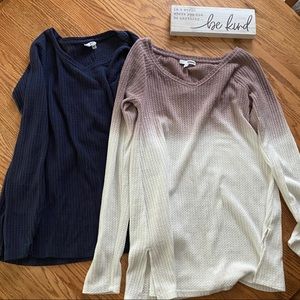 TWO: Sonoma Goods For Life Long Sleeve Waffle Tee